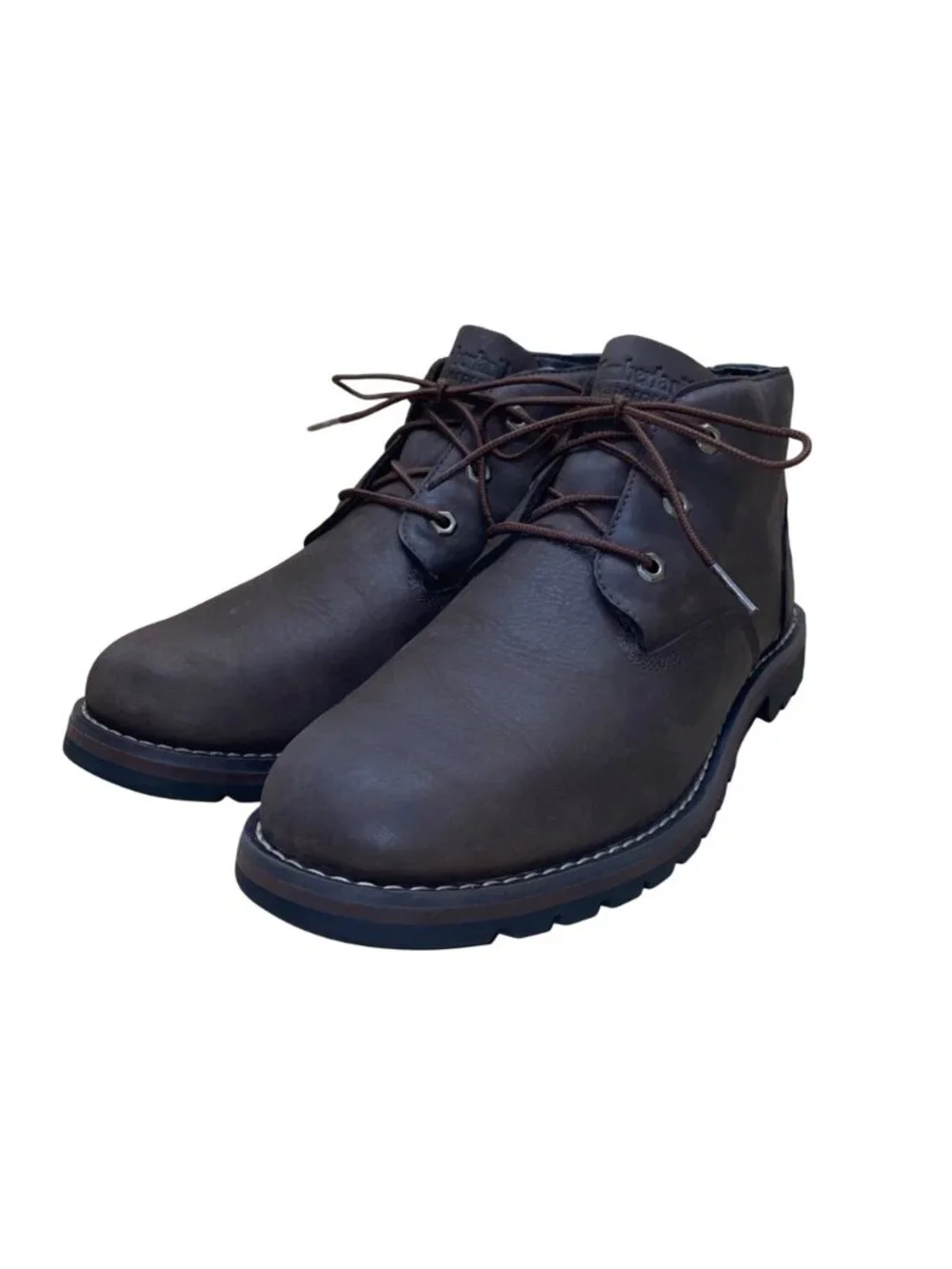 Timberland Men’s Brown Leather Gripstick Waterproof Chukka Boots Size 10.5